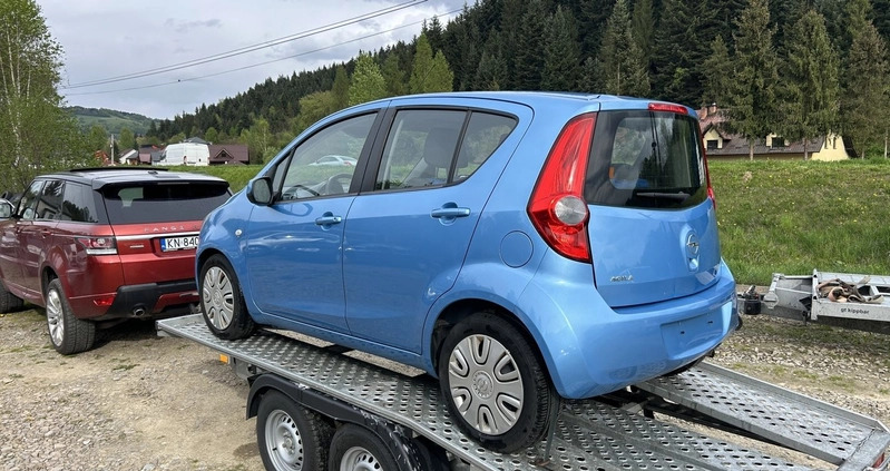 Opel Agila cena 14900 przebieg: 107000, rok produkcji 2009 z Tyczyn małe 121